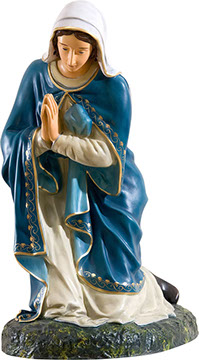 betlehemi figura, Szűz Mária 60cm magas, kültéren is elhelyezhető, fagyálló